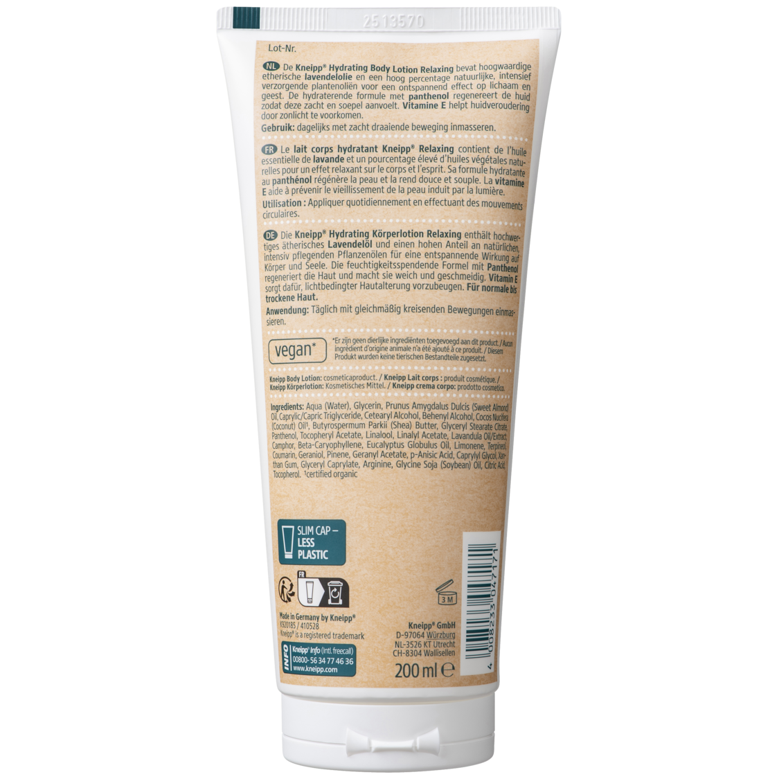 Body lotion Relaxing - Linkerzijaanzicht