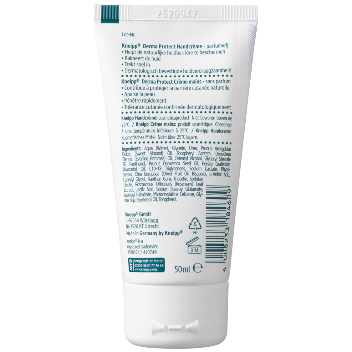 Handcr&egrave;me Derma Protect - Linkerzijaanzicht