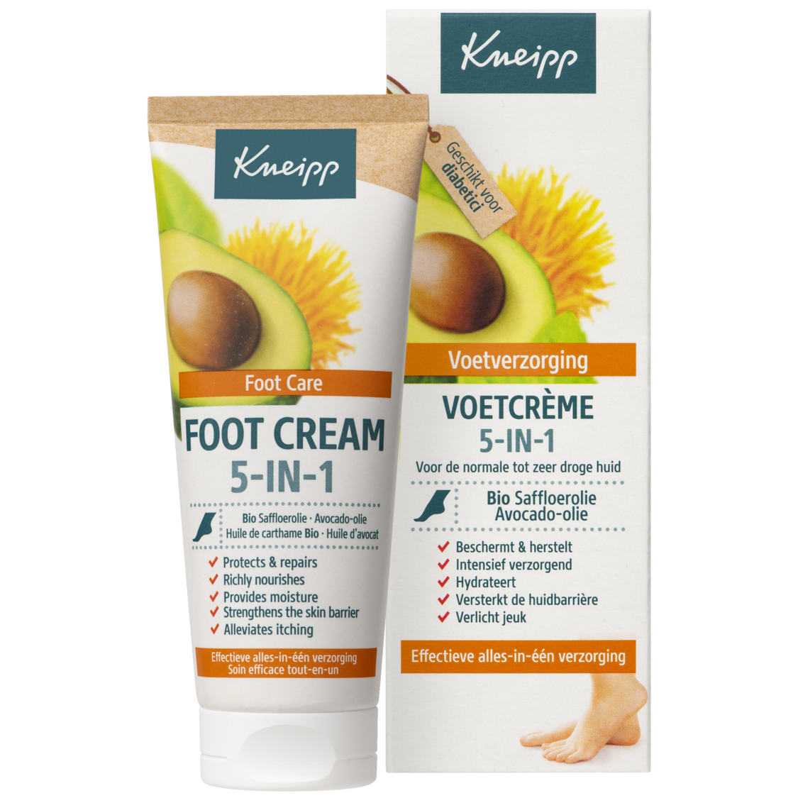  Voetcr&egrave;me 5-in-1 - Vooraanzicht