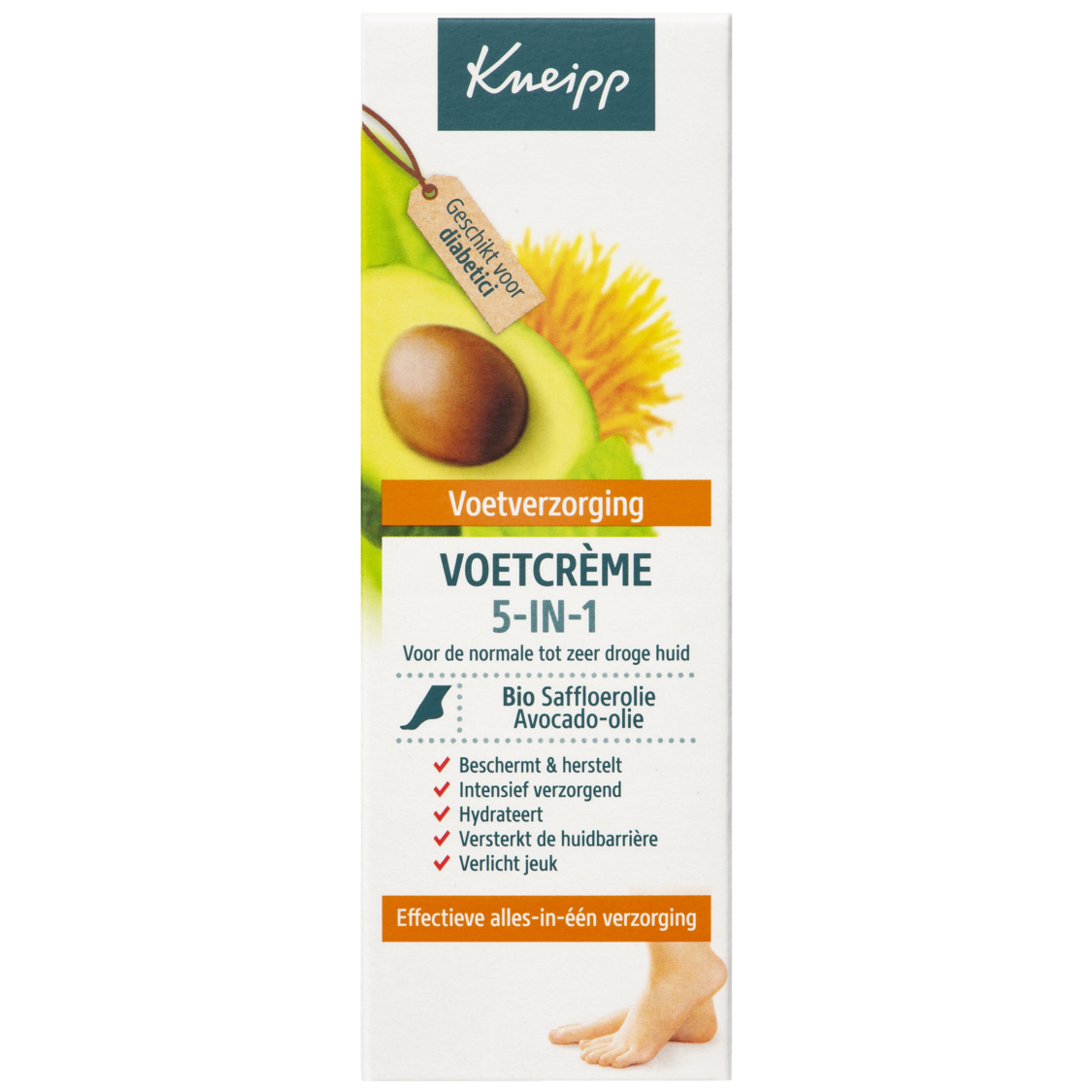  Voetcr&egrave;me 5-in-1 - Linkerzijaanzicht
