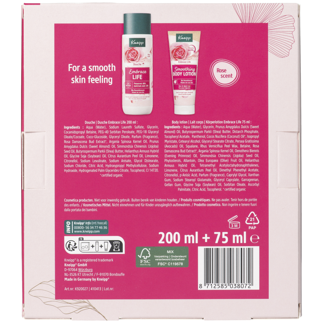 Geschenkset Embrace Life Moments - Achteraanzicht