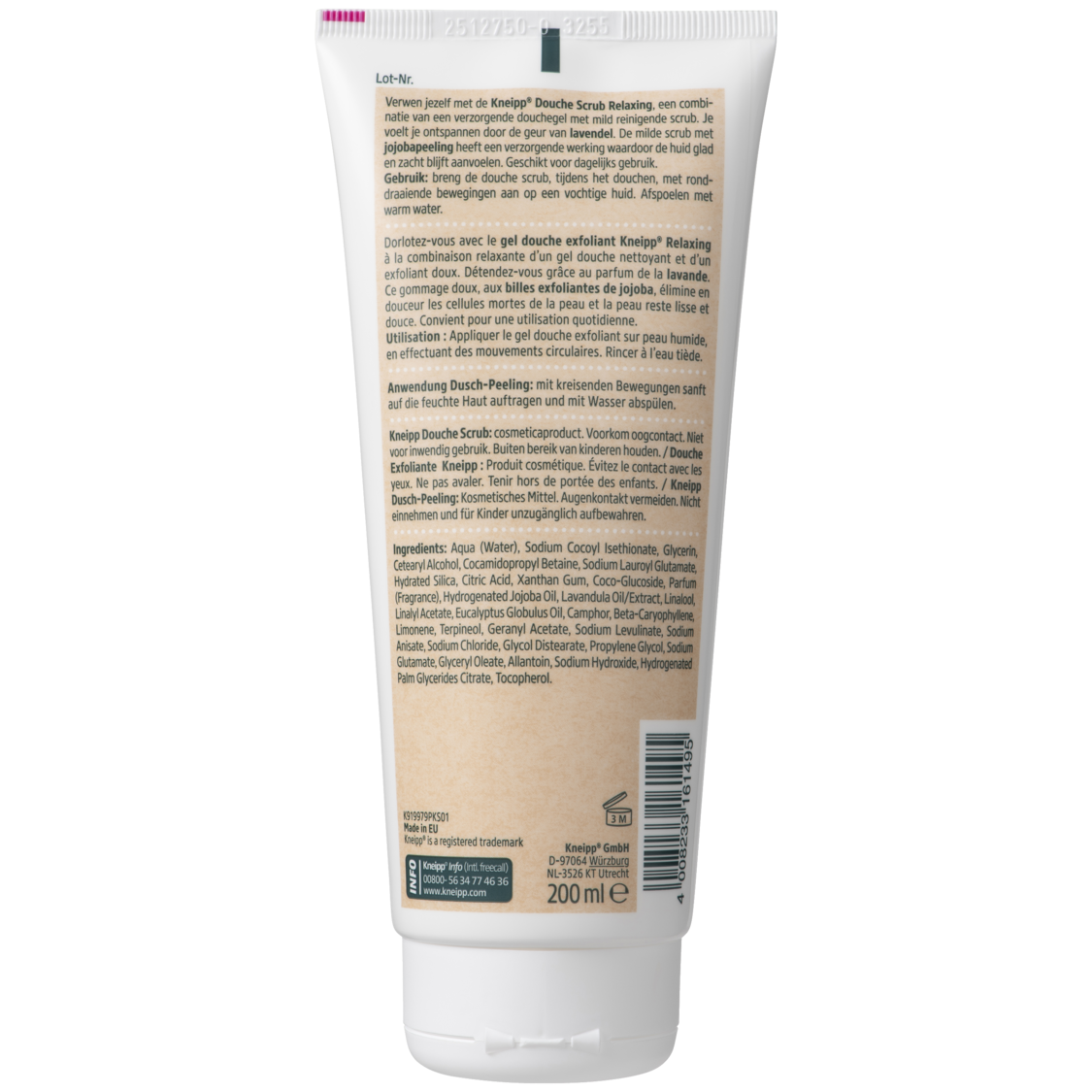 Douche scrub Relaxing - Linkerzijaanzicht