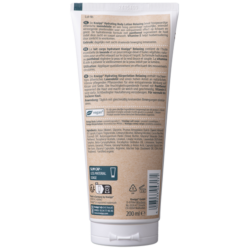 Body lotion Relaxing - Achteraanzicht