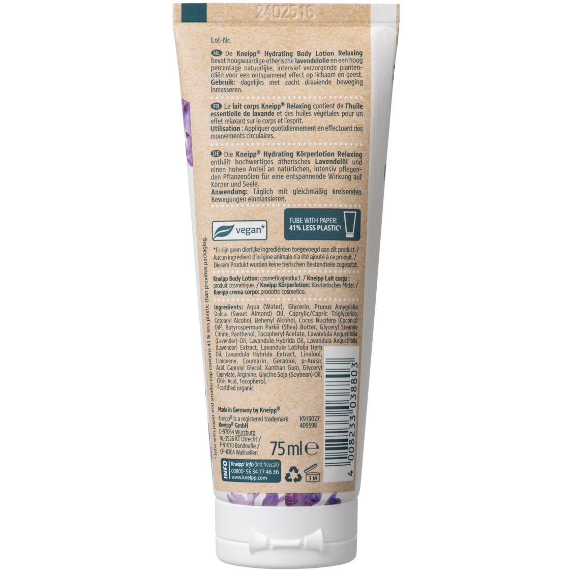 Mini Body lotion Relaxing - Achteraanzicht