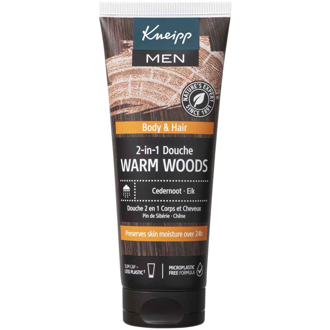 Mini 2-in-1 Men Douchegel & Shampoo Warm Woods  - Vooraanzicht