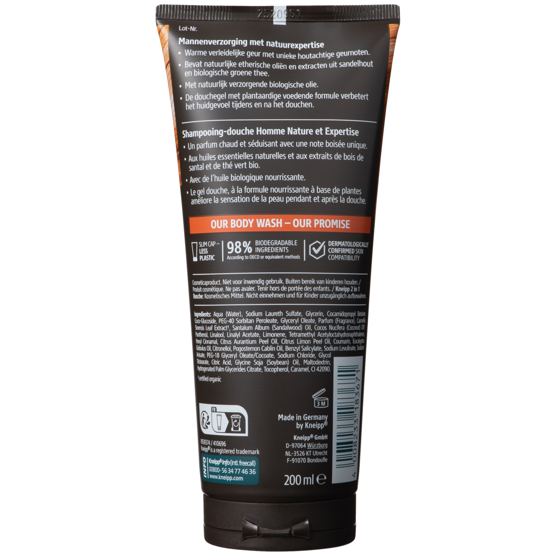 2-in-1 Men Douchegel & Shampoo Wild Power - Achteraanzicht