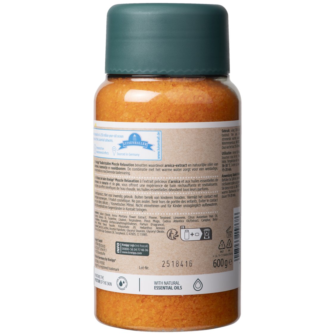 Badkristallen Muscle Relaxation - Achteraanzicht