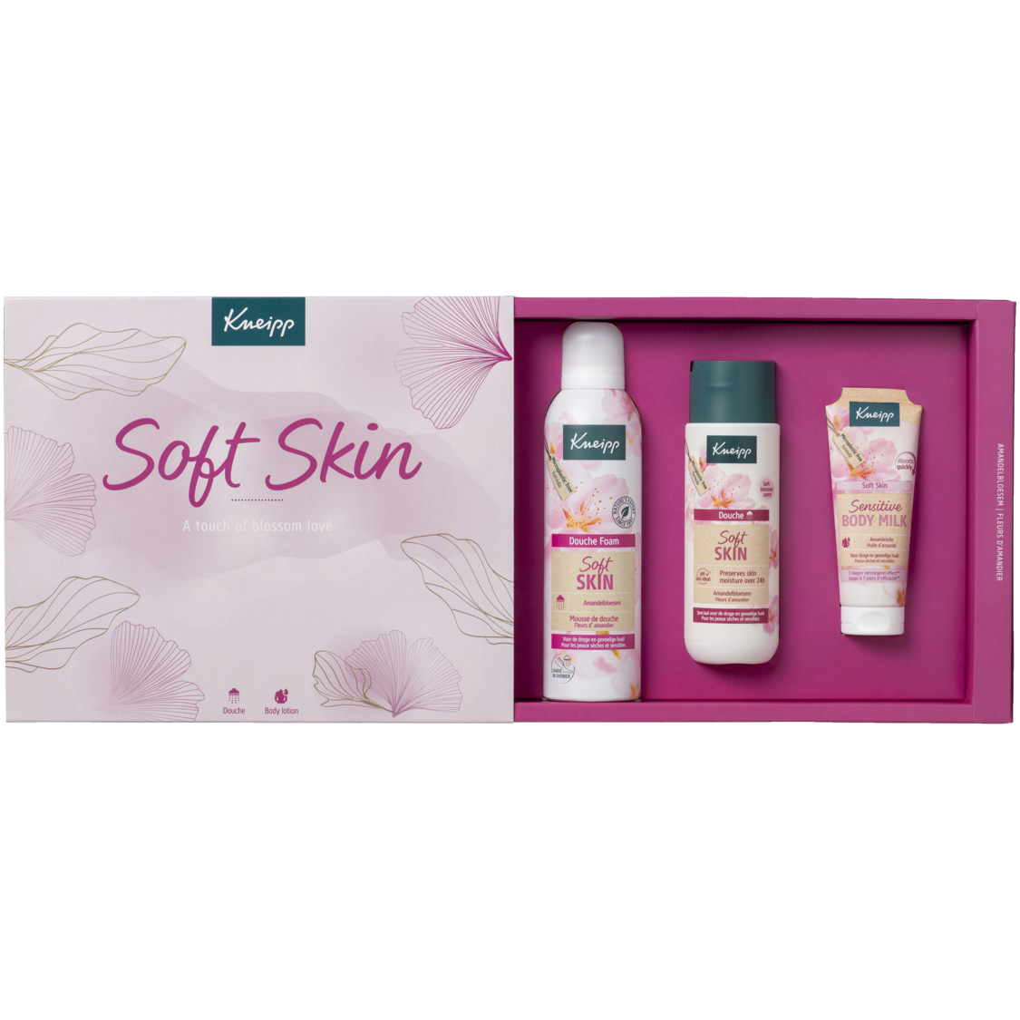 Luxe geschenkset Soft Skin - Vooraanzicht