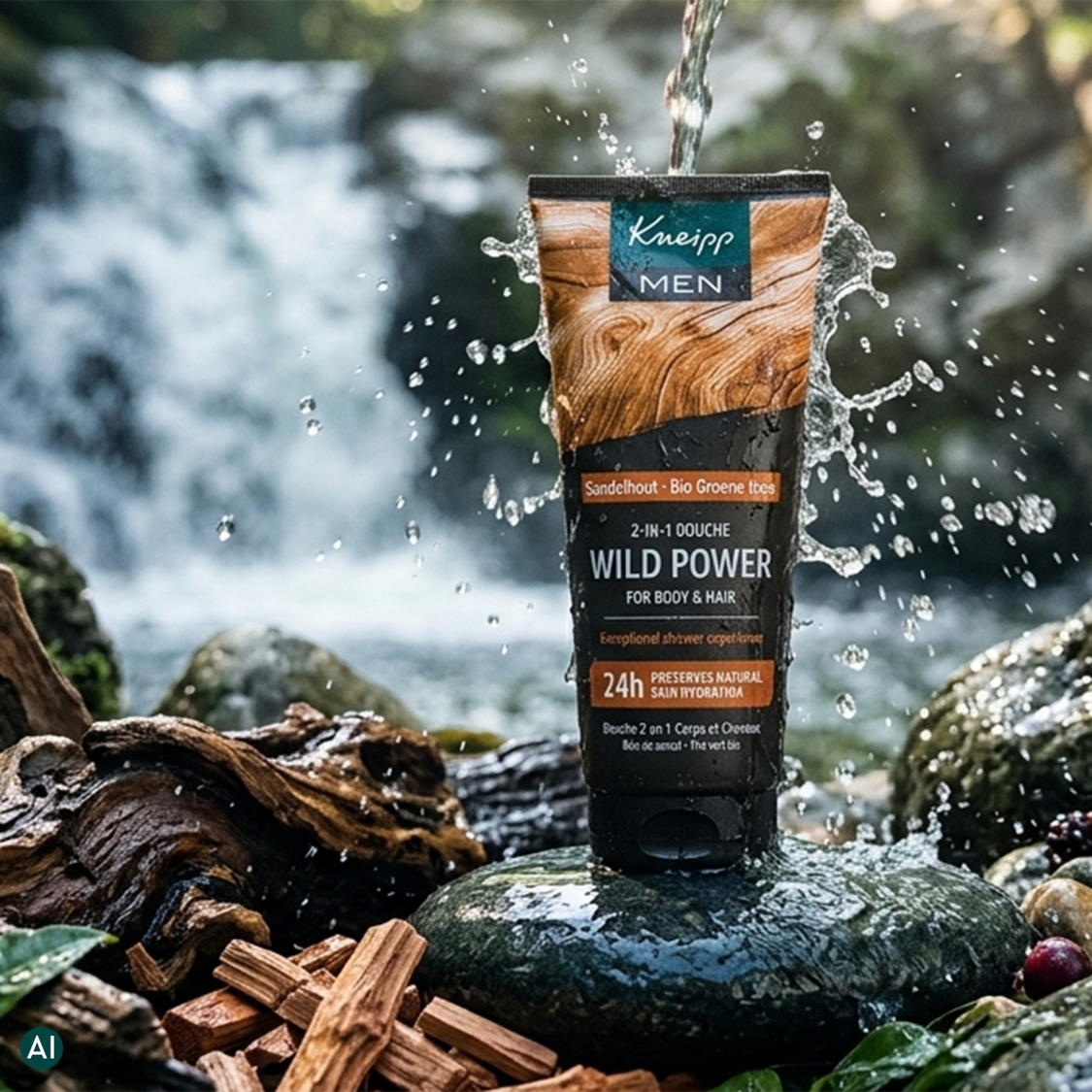 2-in-1 Men Douchegel & Shampoo Wild Power - Achteraanzicht