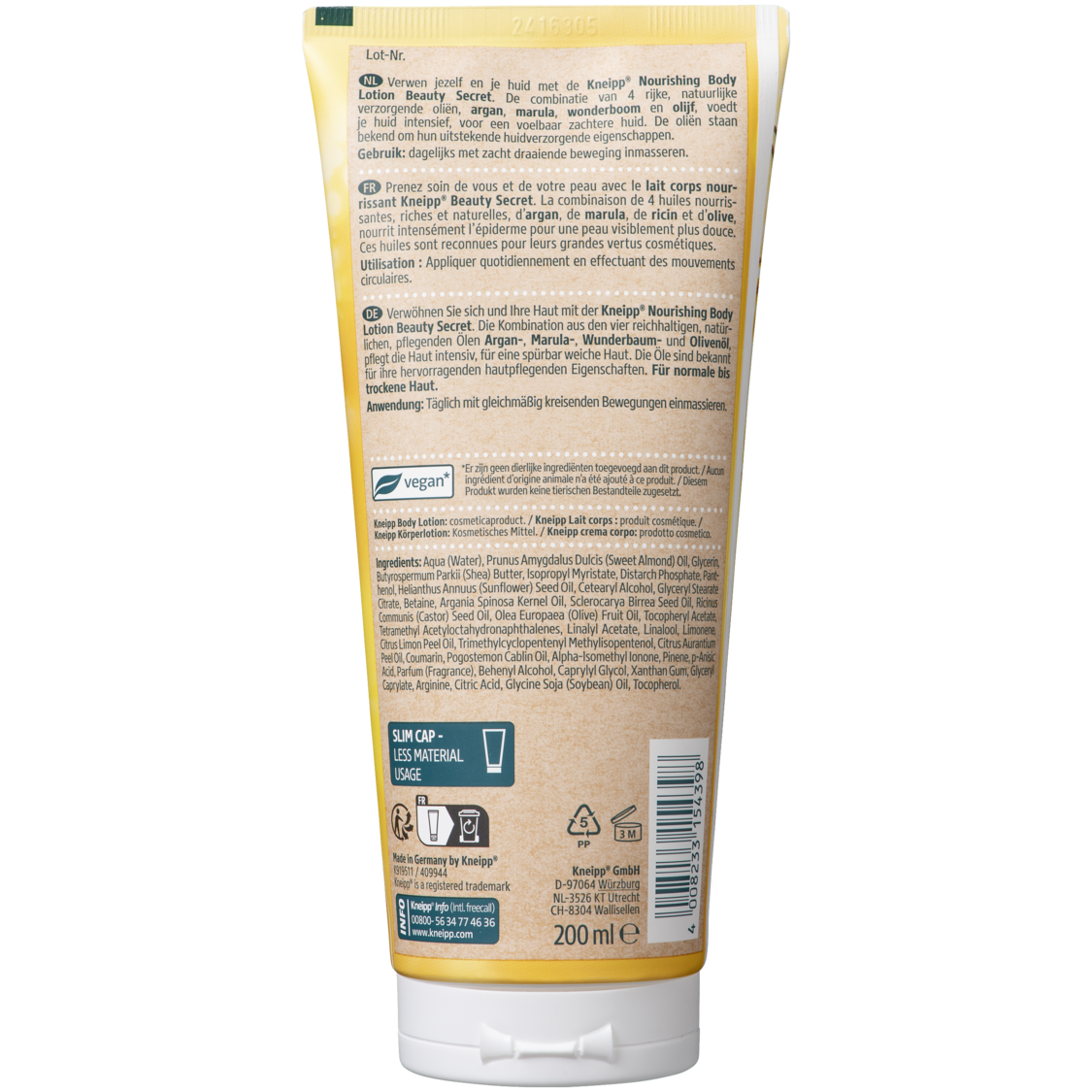 Body lotion Beauty Secret - Achteraanzicht