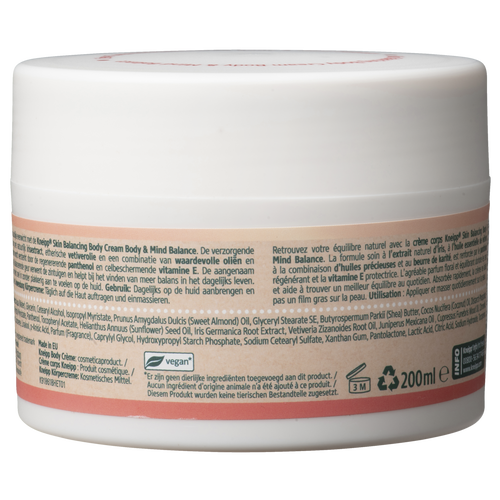 Bodycrème Body & Mind Balance - Achteraanzicht
