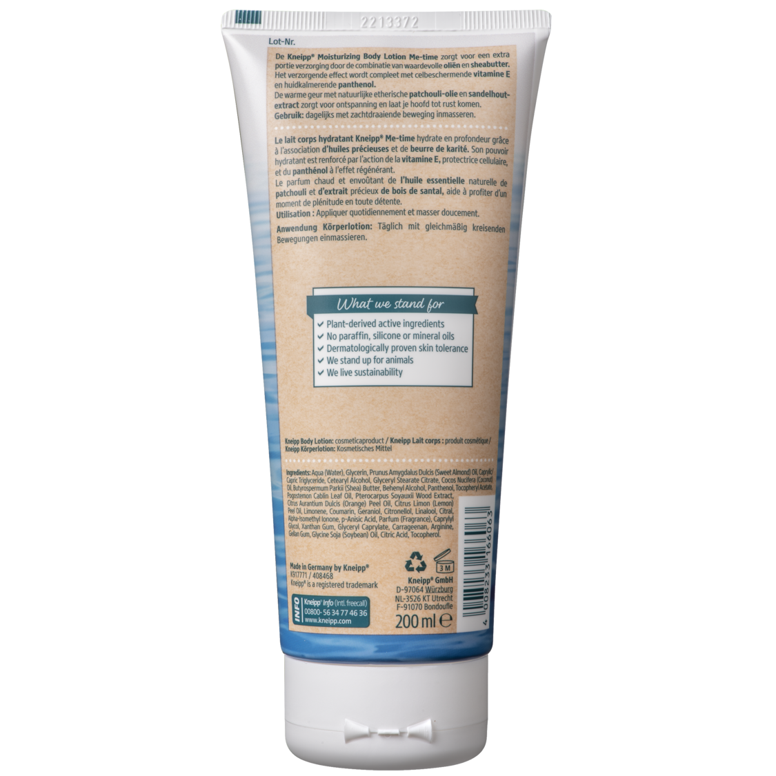 Body lotion Me Time - Achteraanzicht