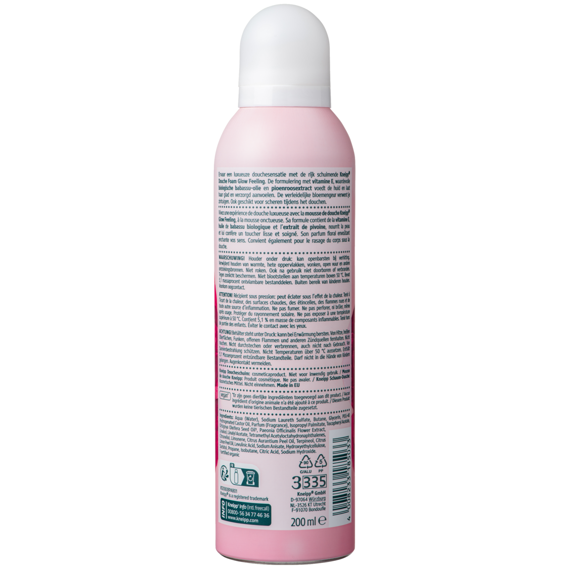 Douche foam Glow Feeling  - Achteraanzicht