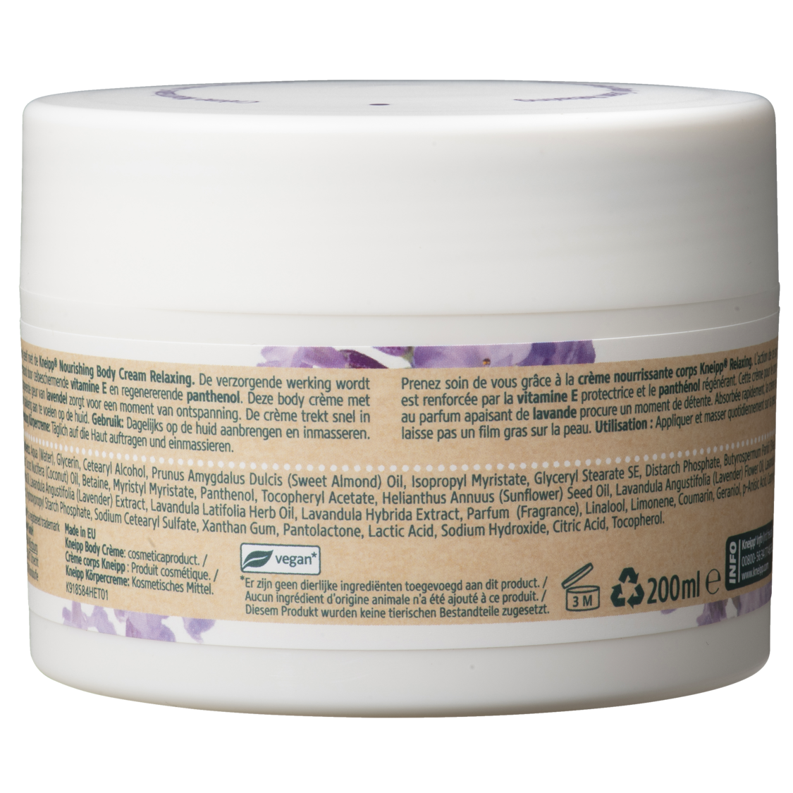 Bodycr&egrave;me Relaxing - Achteraanzicht