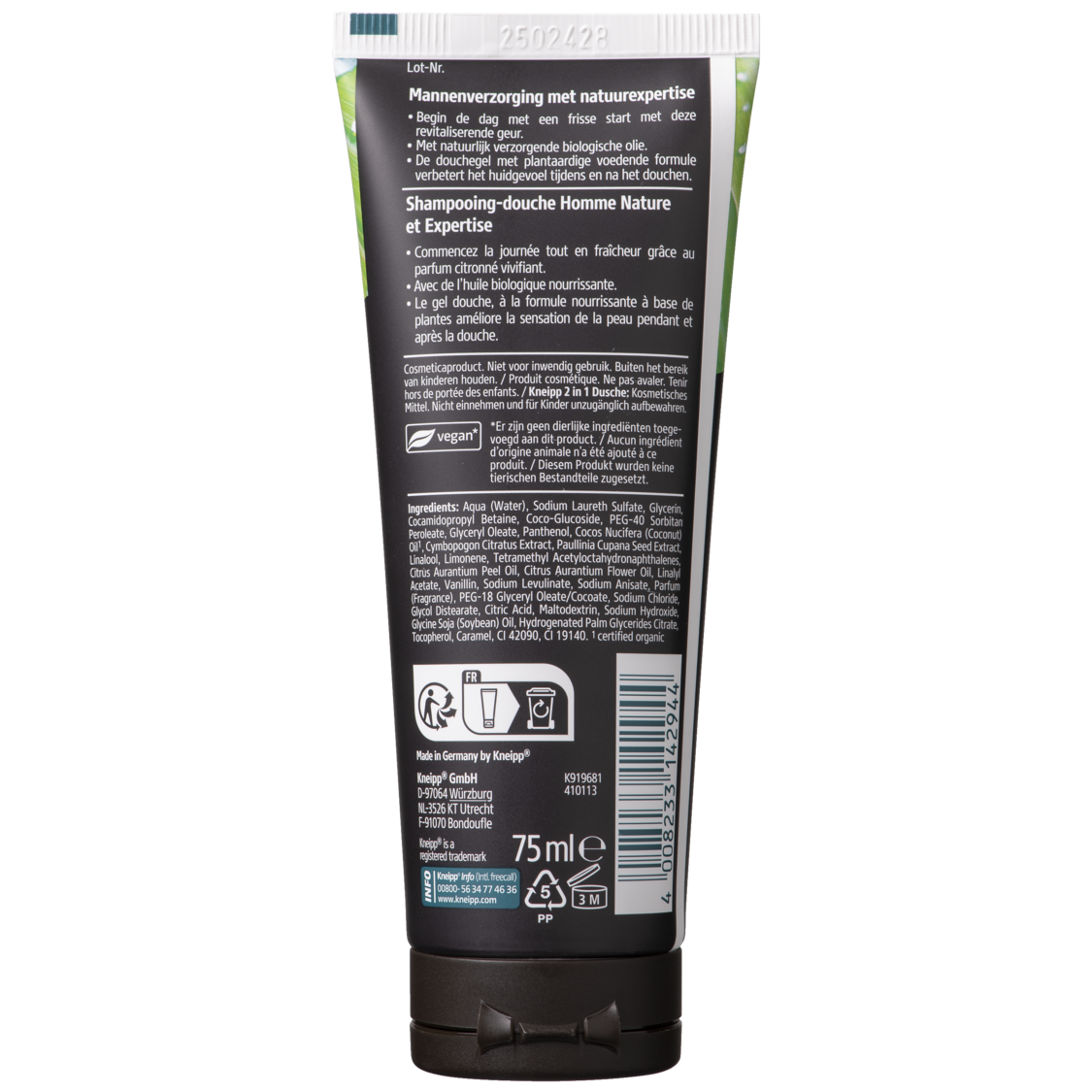 Mini 2-in-1 Men Douchegel & Shampoo Ready to Go - Achteraanzicht