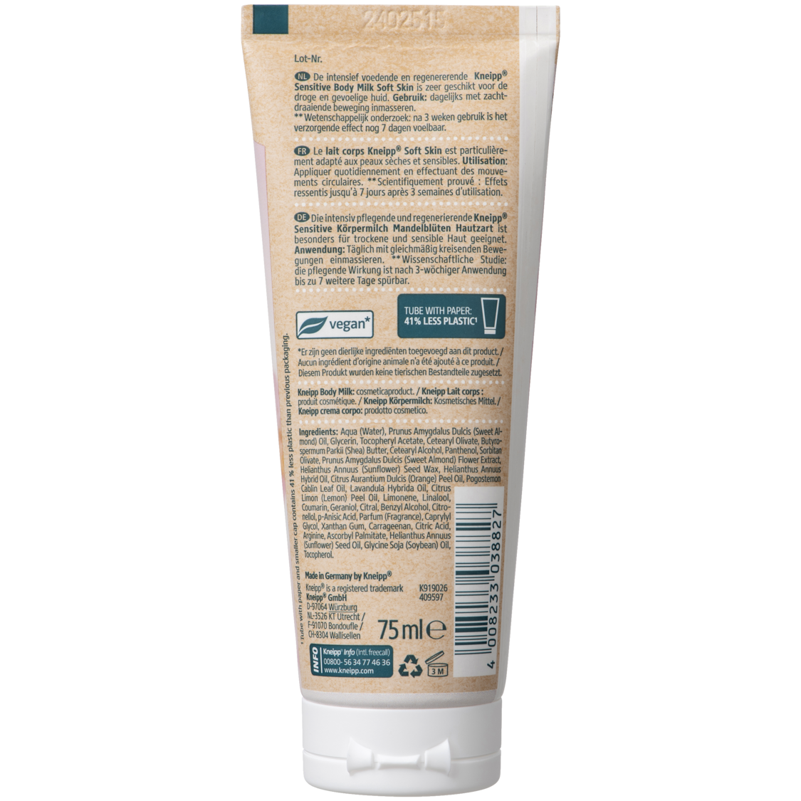 Mini Body Milk Soft Skin - Achteraanzicht