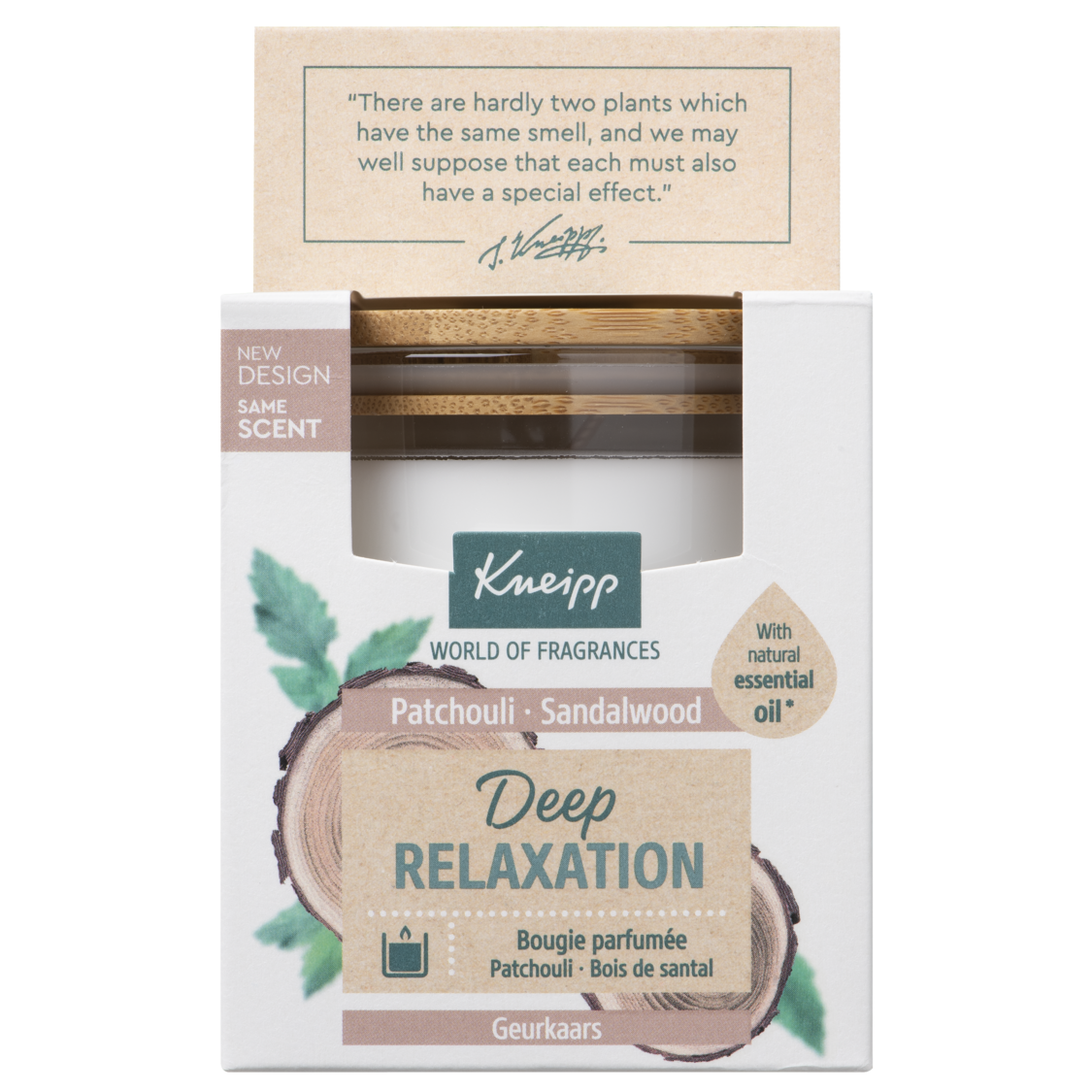 Geurkaars Deep Relaxation Patchouli Sandalwood - Vooraanzicht
