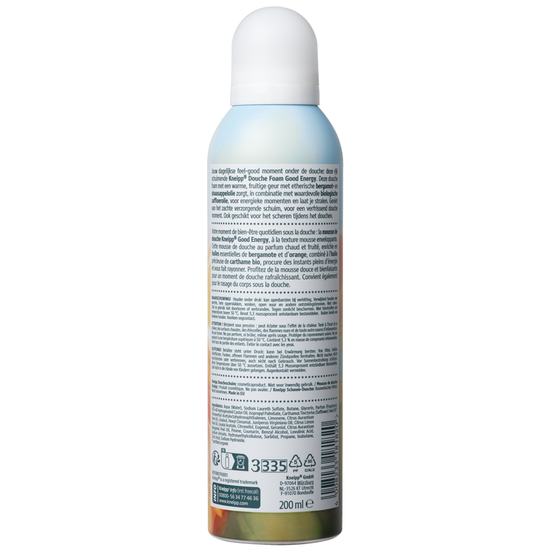 Douche foam Good Energy - Linkerzijaanzicht