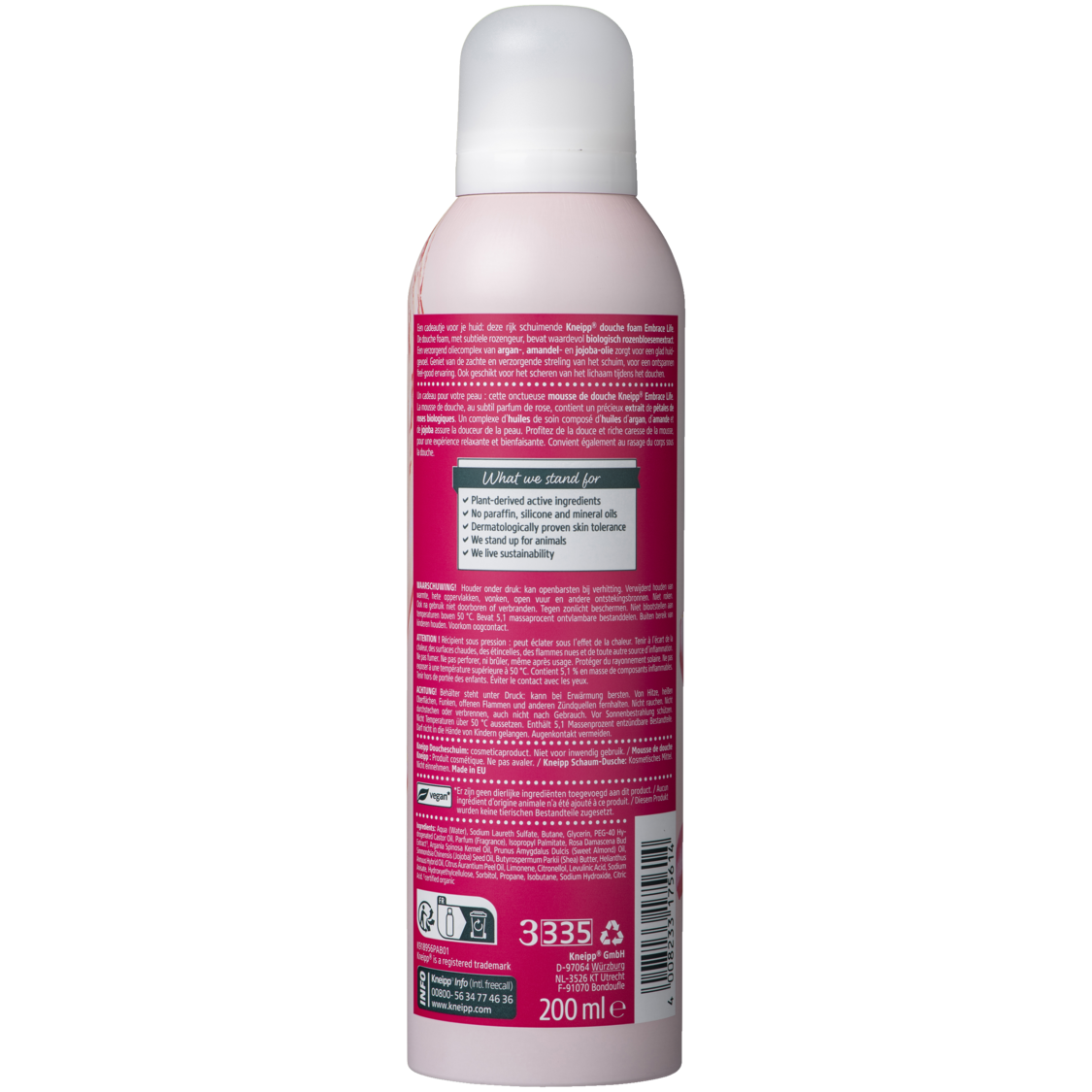 Douche foam Embrace Life - Achteraanzicht