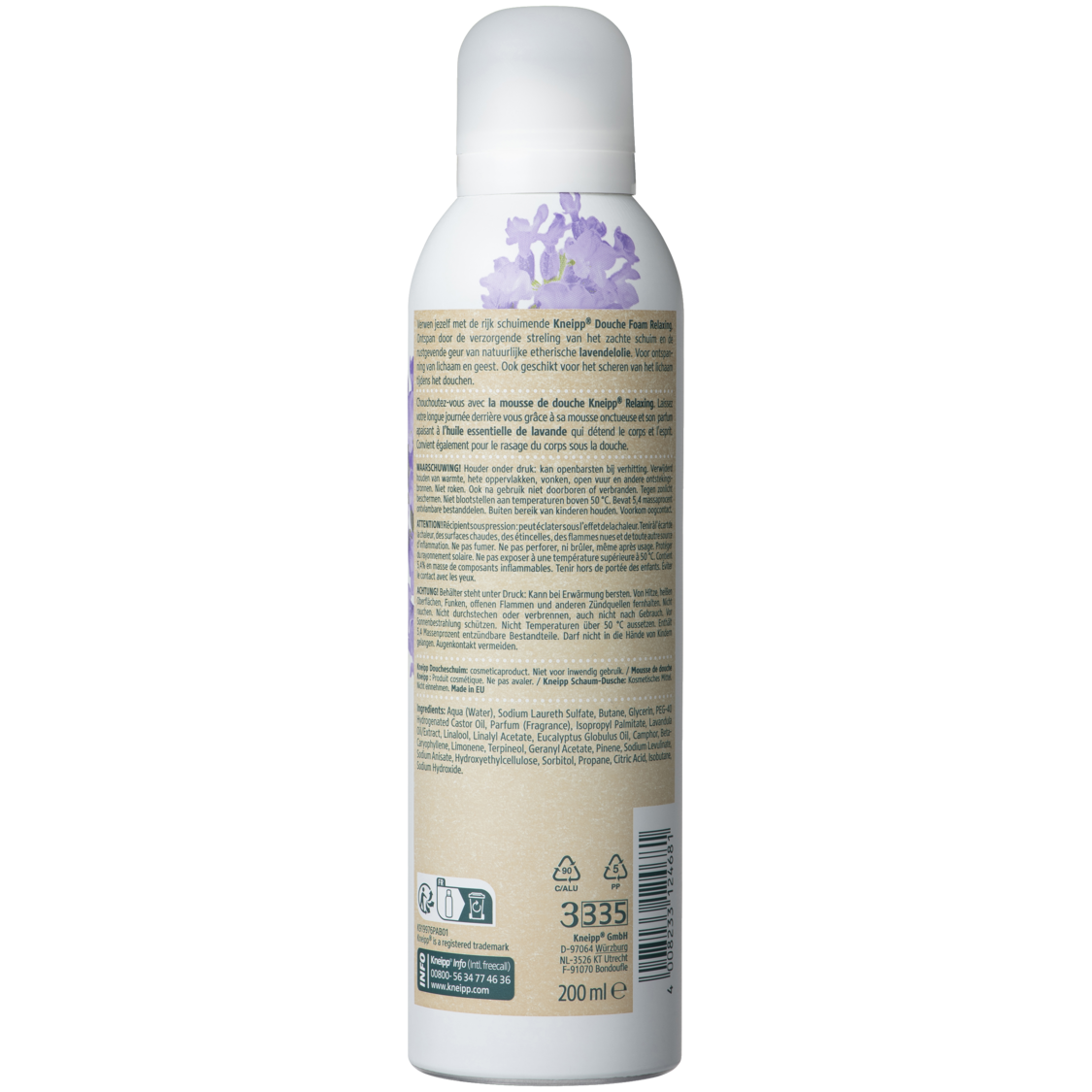Douche foam Relaxing - Linkerzijaanzicht