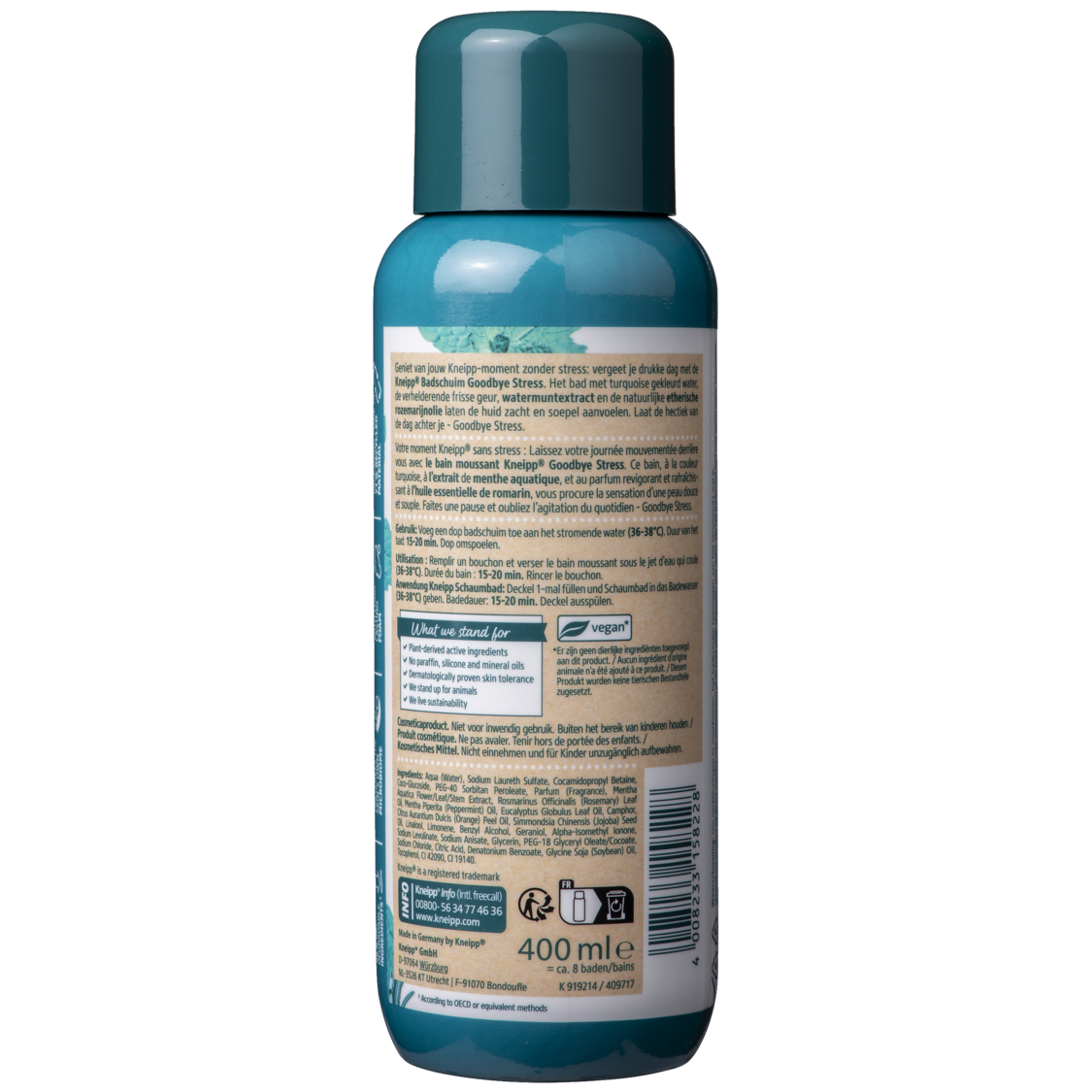 Badschuim Goodbye Stress - Achteraanzicht