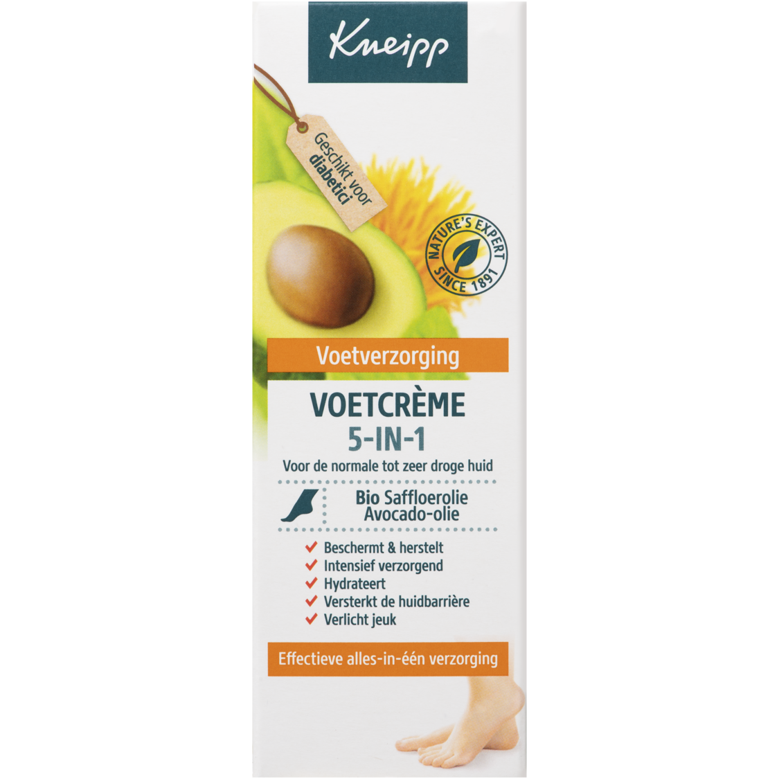  Voetcr&egrave;me 5-in-1 - Linkerzijaanzicht