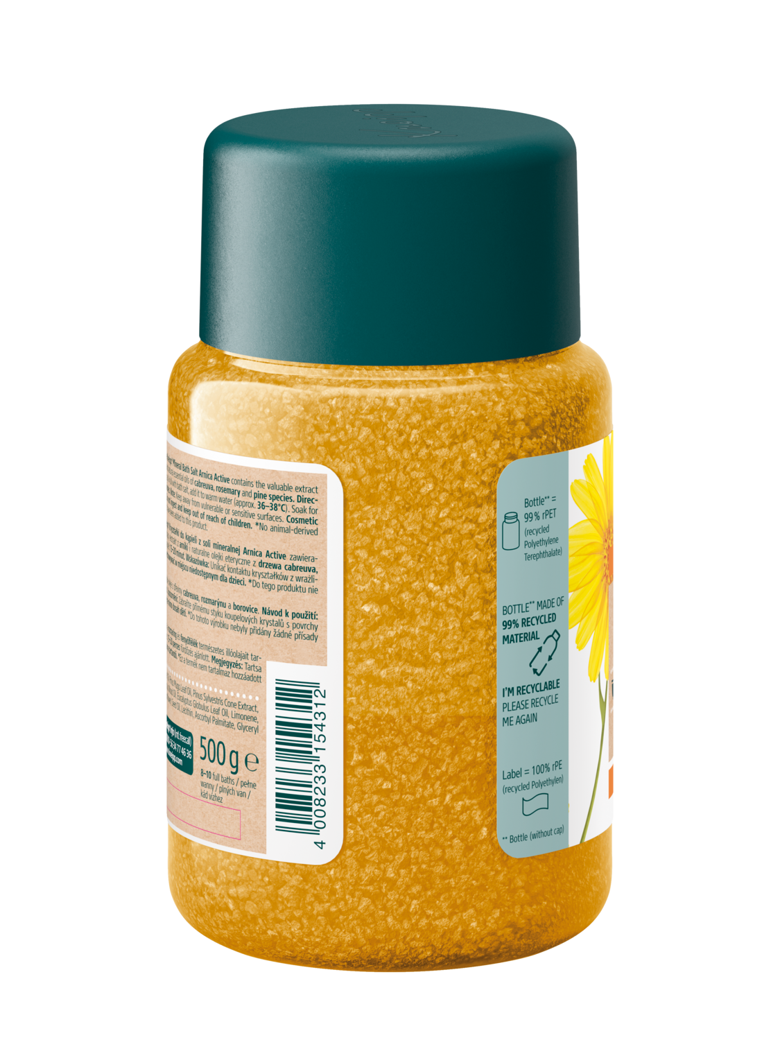  Kryształki do kąpieli z soli mineralnej Joint & Muscle Arnika - Widok z tyłu