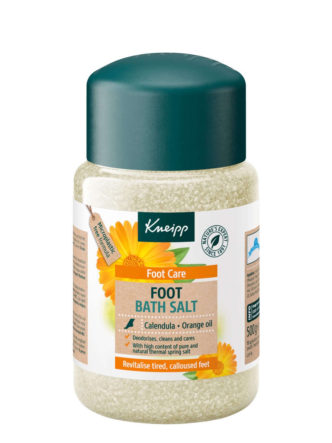 Kryształki do kąpieli st&oacute;p - Widok z przodu