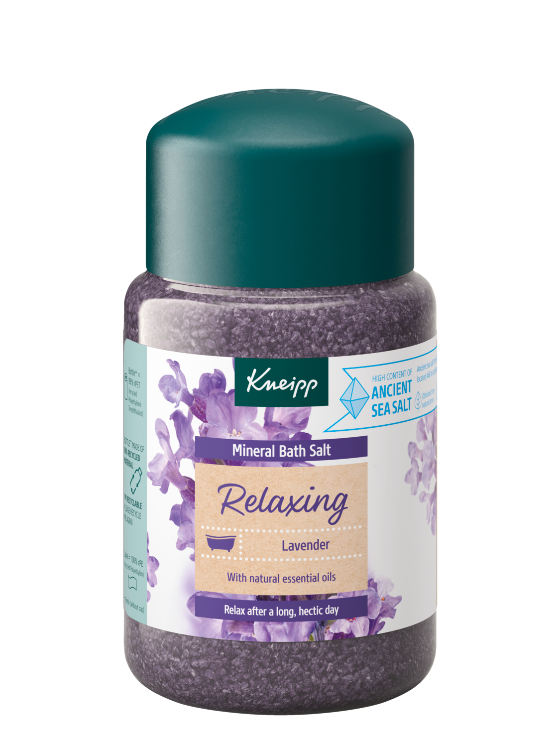 Kryształki do kąpieli z soli mineralnej Relaxing Lawenda - Widok z przodu