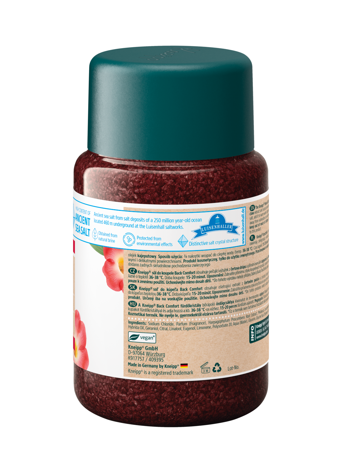  Kryształki do kąpieli z soli mineralnej Back Comfort Diabelski pazur - Widok z prawej