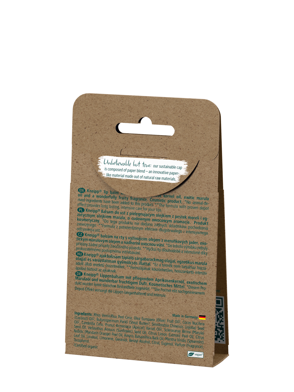 Balsam do ust Velvet care Brzoskwinia i Marula - Widok z tyłu