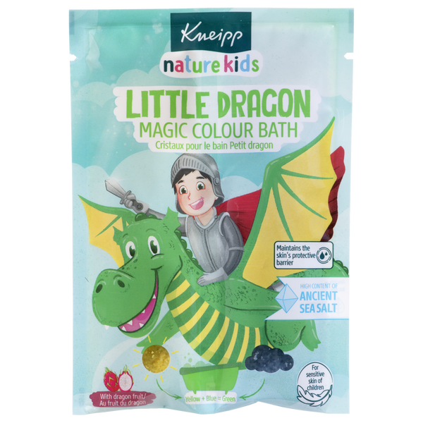 nature kids Magiczna dwukolorowa s&oacute;l do kąpieli Siła smoka, Smoczy owoc 
