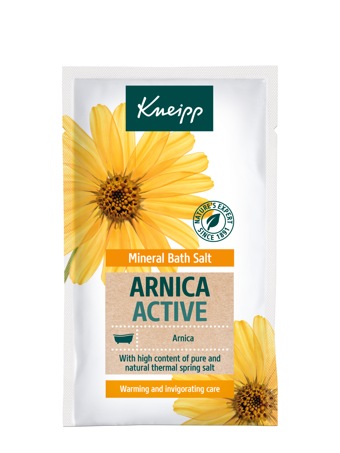 Kryształki do kąpieli z soli mineralnej Joint & Muscle Arnika - Widok z przodu