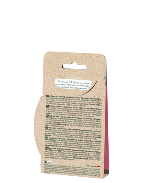 Koloryzujący balsam do ust Natural Rose - Widok z tyłu