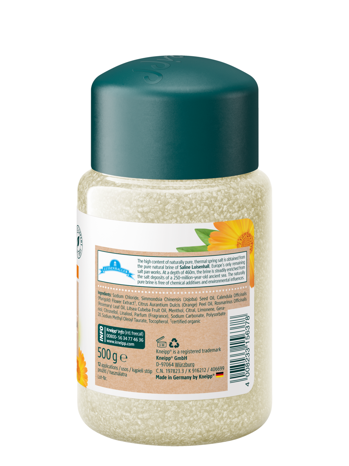 Kryształki do kąpieli st&oacute;p - Widok z tyłu