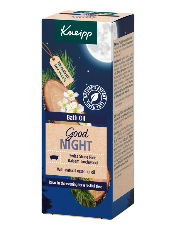 Olejek do kąpieli Good Night Szwajcarska pinia i Amyris