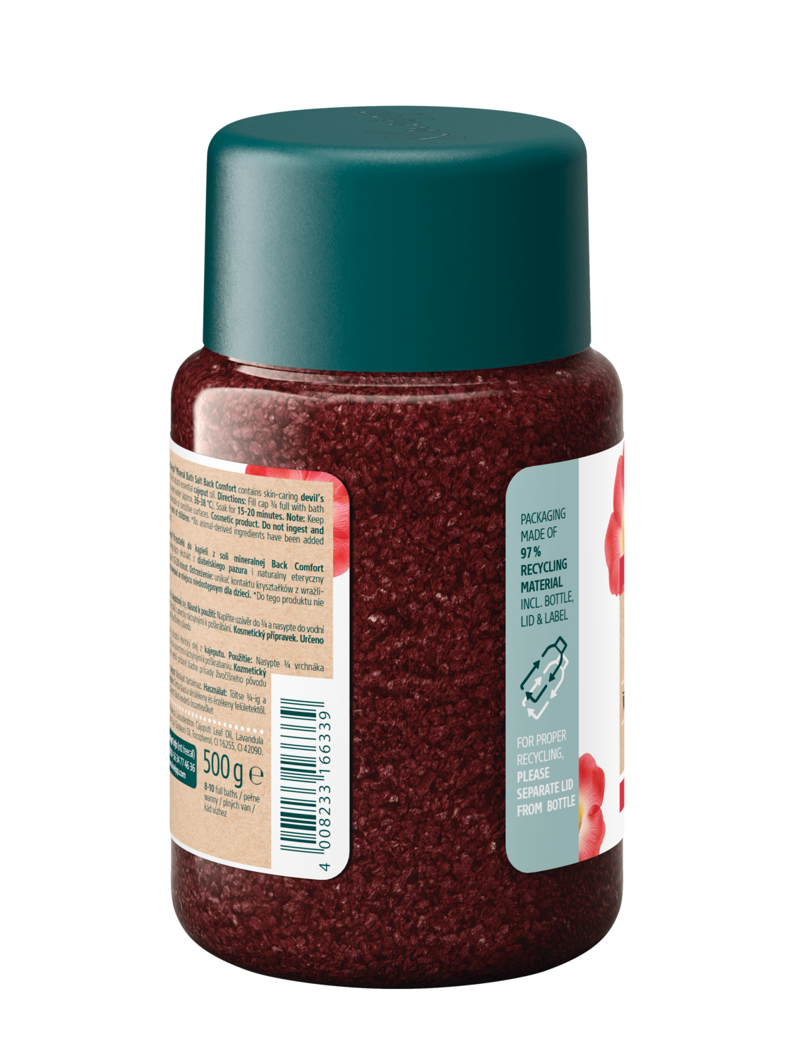  Kryształki do kąpieli z soli mineralnej Back Comfort Diabelski pazur - Widok z tyłu