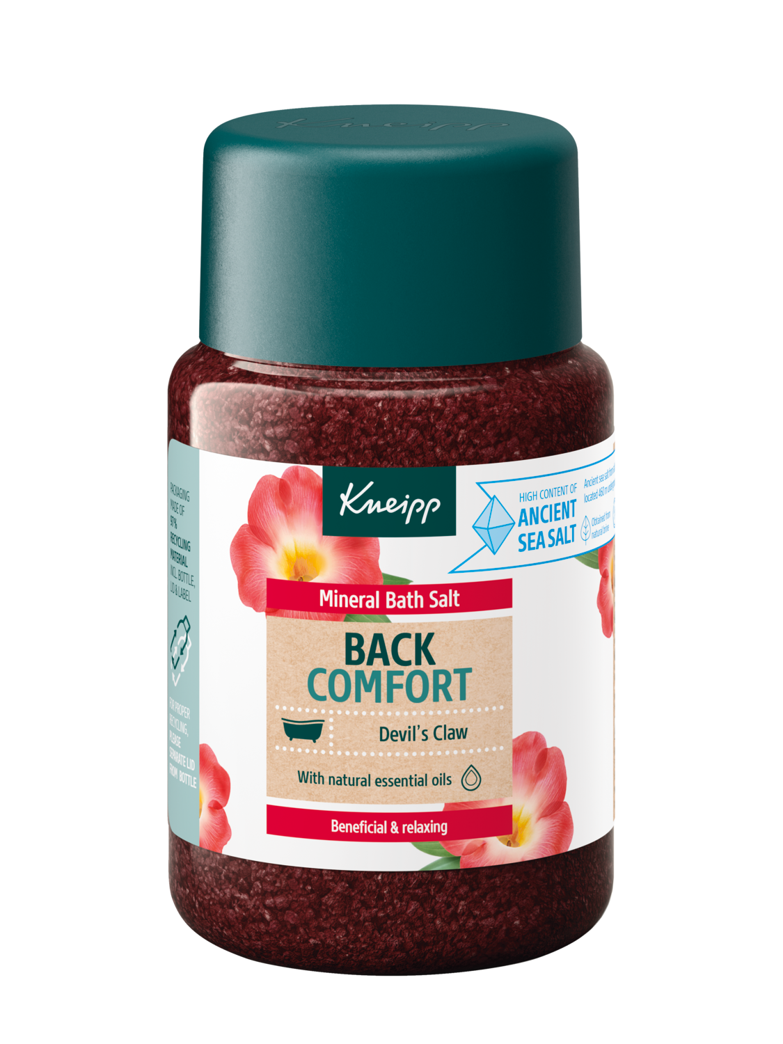  Kryształki do kąpieli z soli mineralnej Back Comfort Diabelski pazur - Widok z przodu