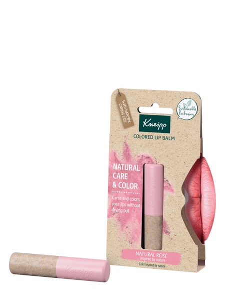 Koloryzujący balsam do ust Natural Rose - Widok z przodu