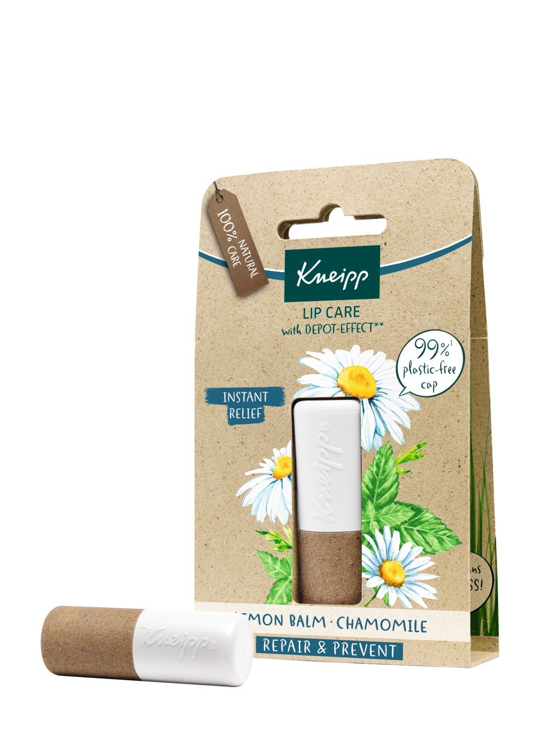 Balsam do ust Regeneracja i ochrona Melisa i Rumianek - Widok z przodu