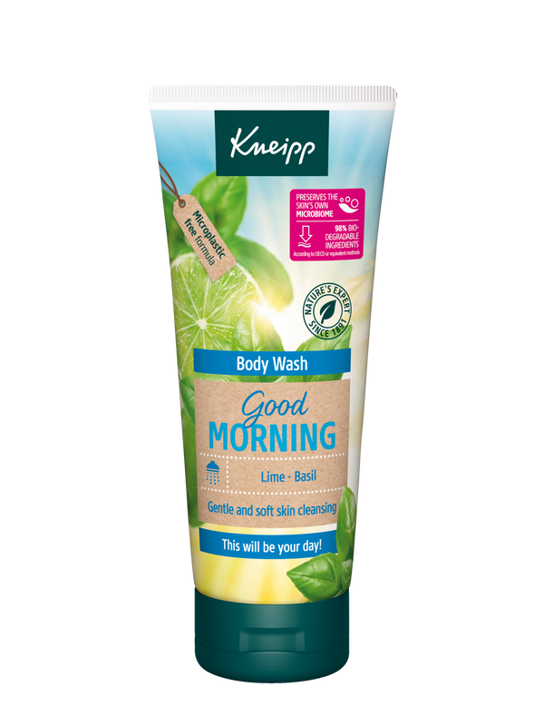 Pielęgnujący żel pod prysznic Good Morning Limonka i Bazylia 