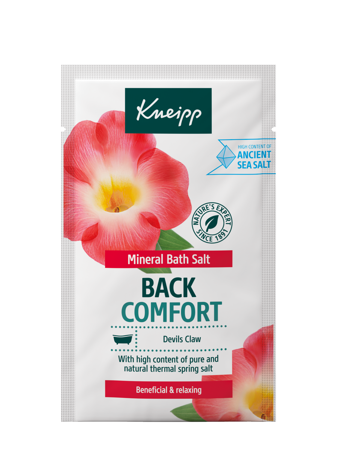  Kryształki do kąpieli z soli mineralnej Back Comfort Diabelski pazur - Widok z przodu