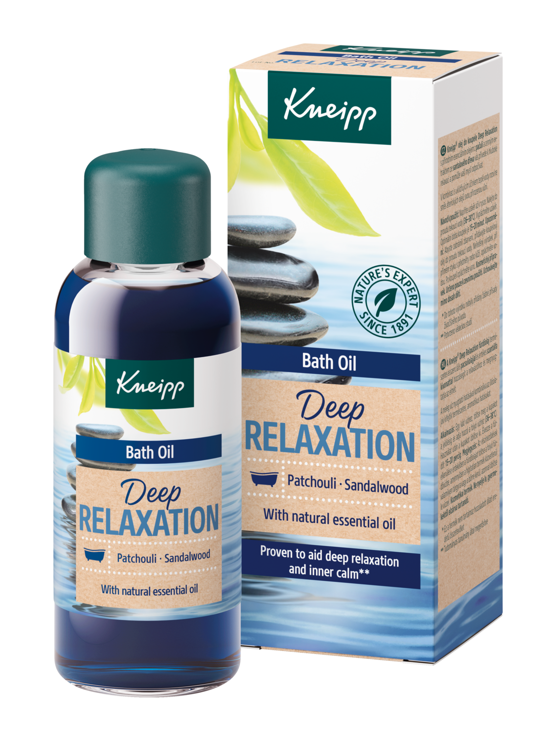 Olejek do kąpieli Deep Relaxation Drzewo sandałowe i Paczula - Widok z przodu