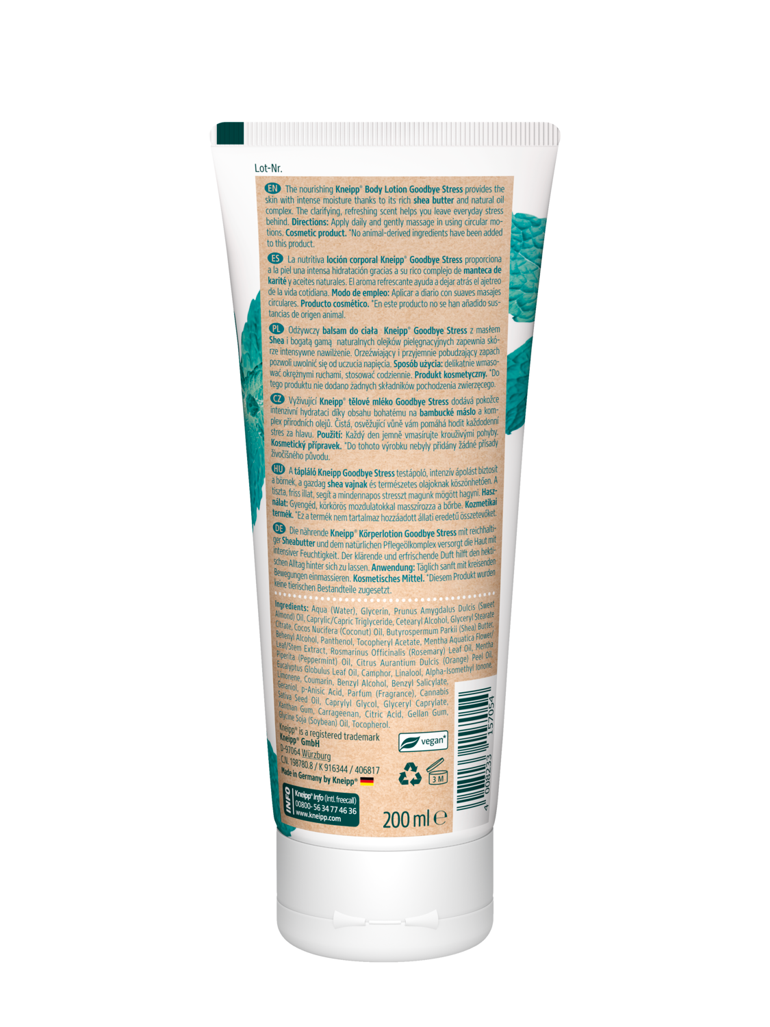 Balsam do ciała Goodbye Stress Rozmaryn i Mięta - Widok z tyłu