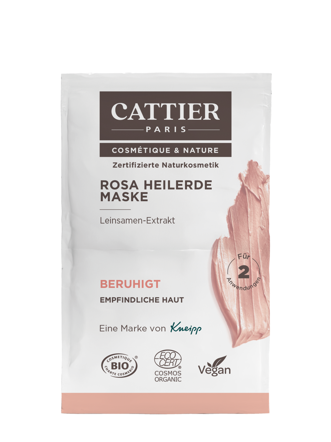 Cattier Rosa Heilerde Maske 2x6 ml