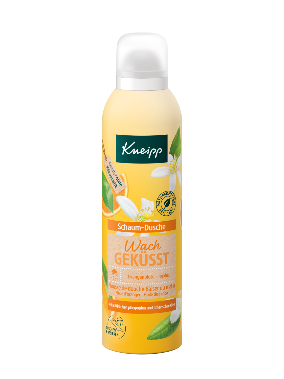 Schaum-Dusche Wachgeküsst