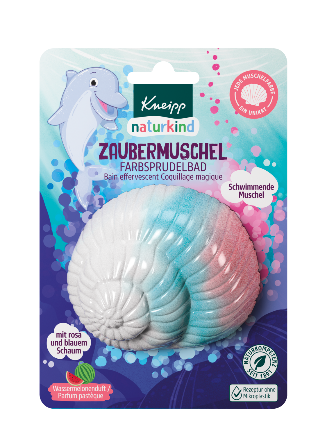 Naturkind Farbsprudelbad Zaubermuschel
