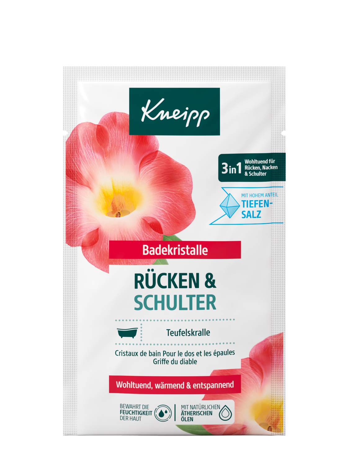 Badekristalle Rücken und Schulter