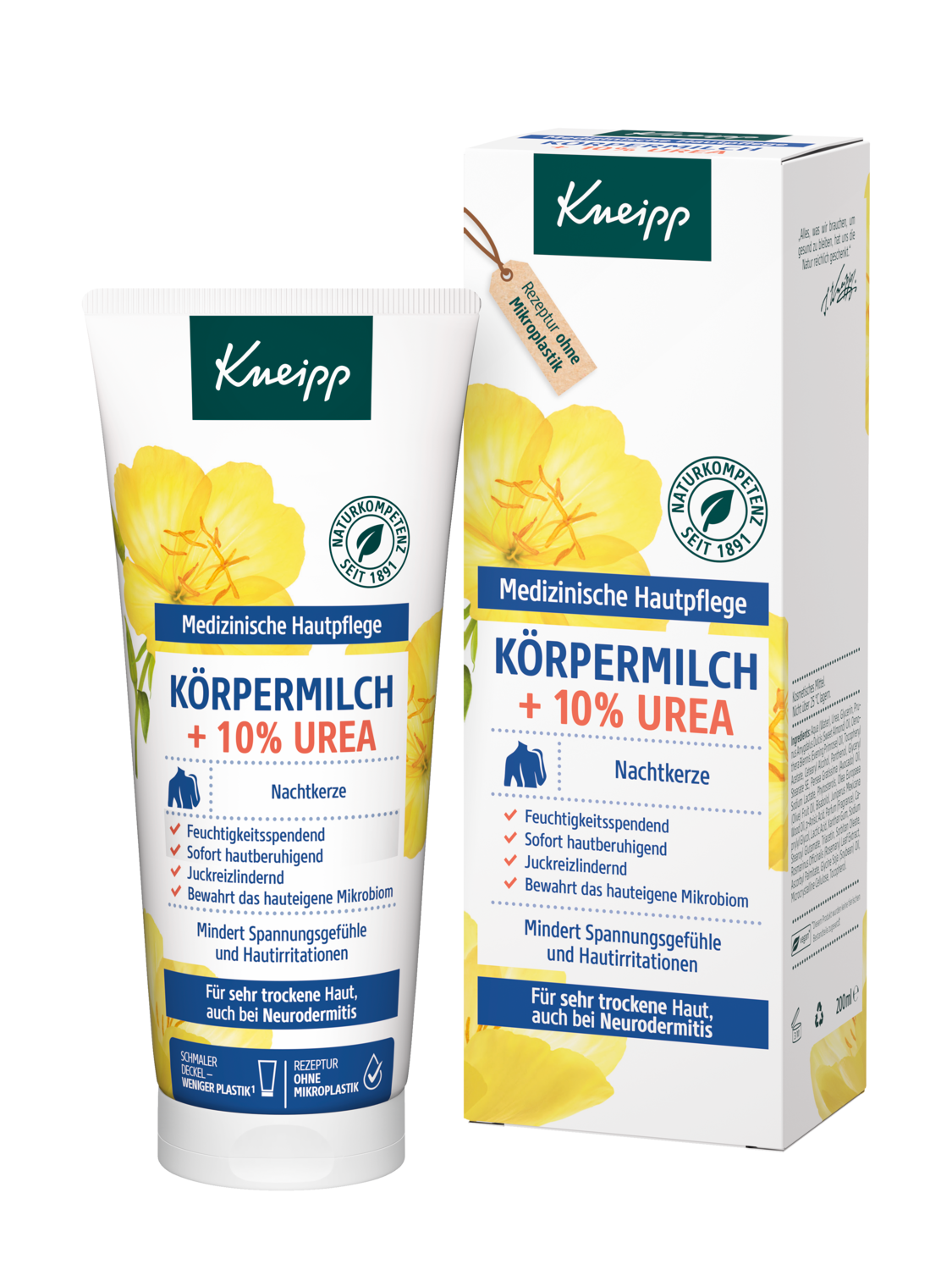 Körpermilch Nachtkerze mit 10% Urea