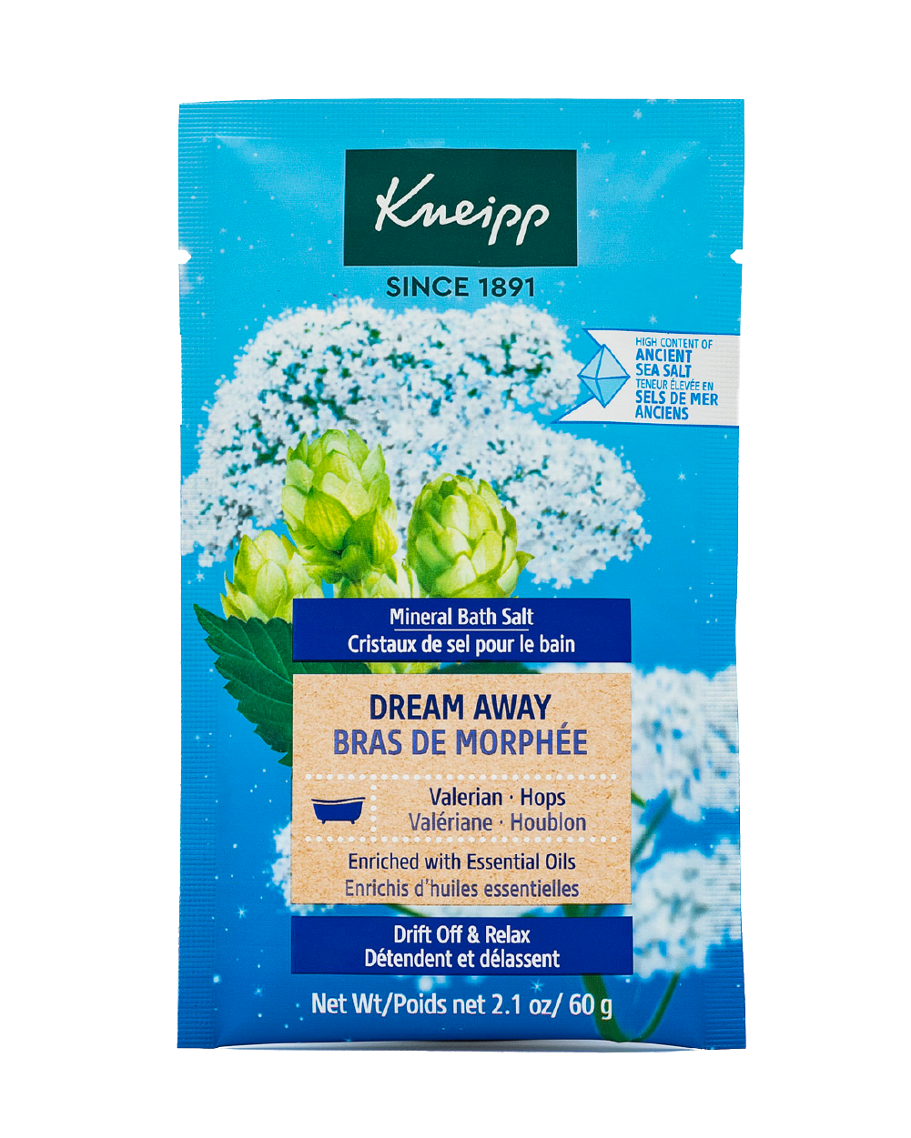 Dream Away Valerian & Hops Mineral Bath Salt Mini Kneipp